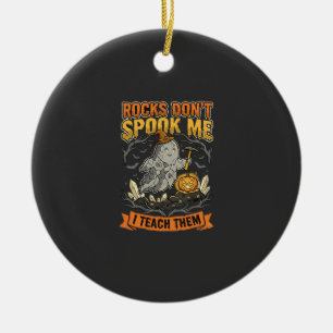 Halloween-Geologie-Lehrer-Schreck Keramik Ornament
