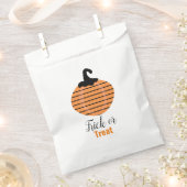 Halloween Geometric Pumpkin Stripes Geschenktütchen (Ausgeschnitten)