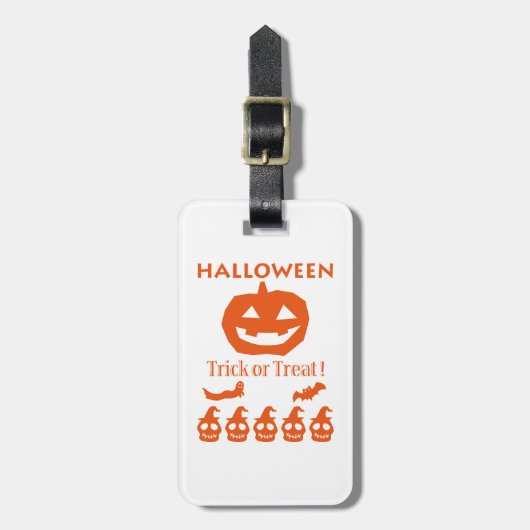 Halloween Gepäckanhänger (Vorderseite vertikal)