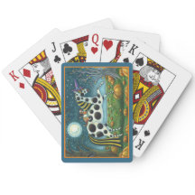 HALLOWEEN GEPUNKTETE PONY & BAT CAT Fantasy Horse