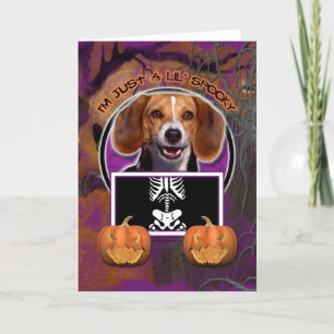 Halloween - gerade ein Lil gespenstisch - Beagle Karte
