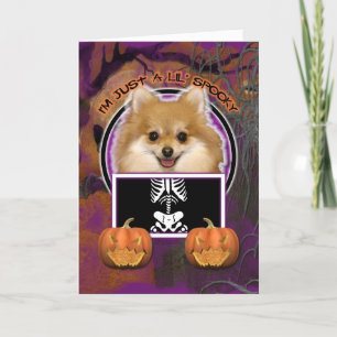 Halloween - gerade ein Lil gespenstisch - Spitz Karte
