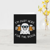 Halloween gerade hier für Boos Ghost Funny Costume Karte (Gelbe Blume)