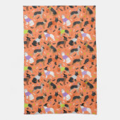 Halloween German Shepherd Geschirrtuch (Vertikal)