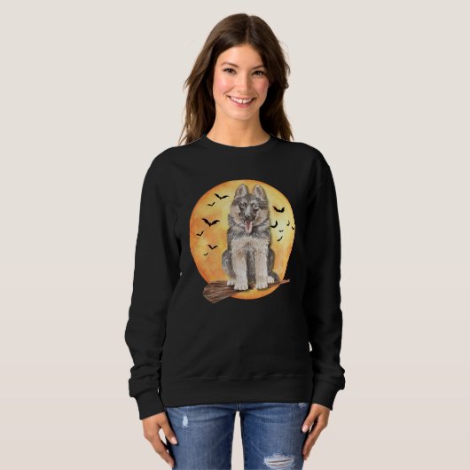 Halloween German Shepherd Sweatshirt (Vorne ganz)
