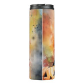 Halloween German Shepherd with Pumpkins Beängstige Thermosbecher (Rückseite)