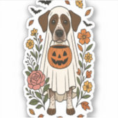 Halloween German Shorthair Pointer Aufkleber (Vorderseite)