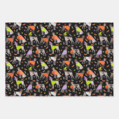 Halloween German Shorthair Pointer Geschenkpapier Set (Vorderseite 3)