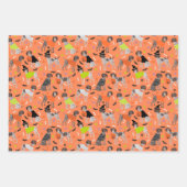 Halloween German Shorthair Pointer Geschenkpapier Set (Vorderseite)