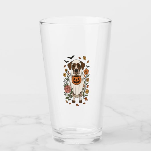 Halloween German Shorthair Pointer Glas (Vorderseite)
