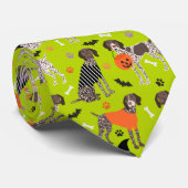 Halloween German Shorthair Pointer Krawatte (Gerollt)