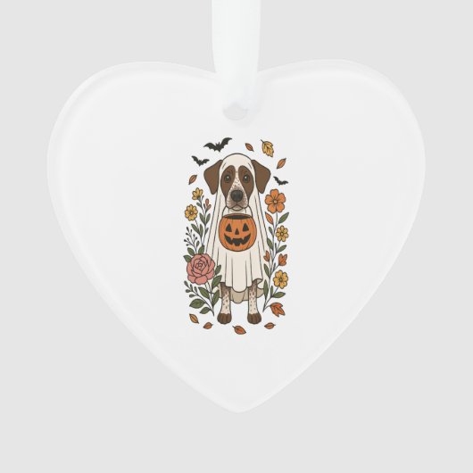 Halloween German Shorthair Pointer Ornament (Vorderseite)
