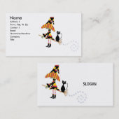 Halloween-Geschäfts-persönliche Karte (Vorne/Hinten)