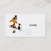 Halloween-Geschäfts-persönliche Karte (Rückseite)