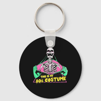 Halloween-Geschenk | 80er Halloween Costume Retro Schlüsselanhänger