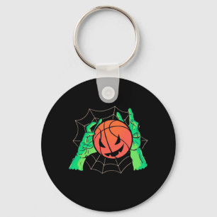 Halloween-Geschenk Basketball Halloween Schlüsselanhänger