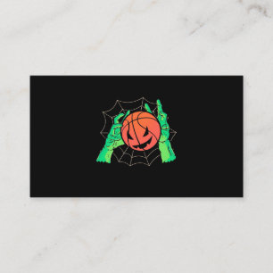 Halloween-Geschenk   Basketball Halloween Visitenkarte