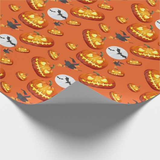 Halloween-Geschenk bereit Geschenkpapier (Ecke)
