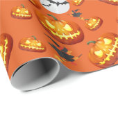 Halloween-Geschenk bereit Geschenkpapier (Rolleneckpunkt)