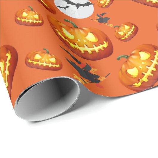 Halloween-Geschenk bereit Geschenkpapier (Rolleneckpunkt)