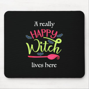 Halloween-Geschenk   Eine wirklich glückliche Hexe Mousepad