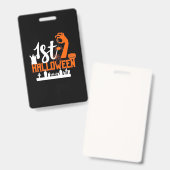 Halloween-Geschenk | Erste Halloween Ausweis (Vorder- & Rückseite)