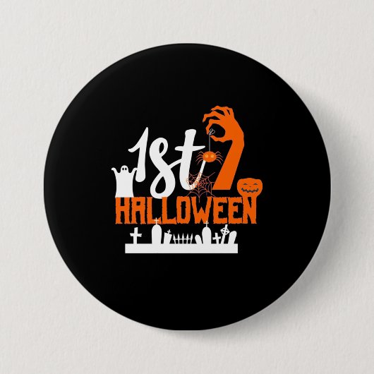Halloween-Geschenk | Erste Halloween Button (Vorderseite)