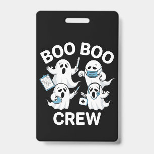 Halloween-Geschenk für Krankenschwester Boo Boo Cr Ausweis