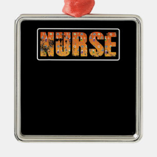 Halloween-Geschenk für Krankenschwester mit Kürbis Ornament Aus Metall