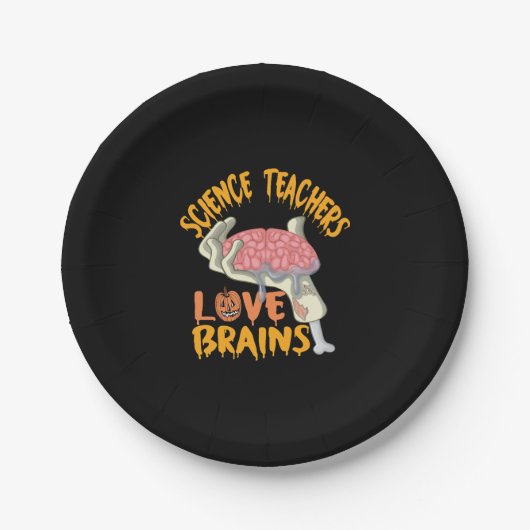 Halloween-Geschenk für Wissenschaftslehrer Funny T Pappteller (Vorderseite)