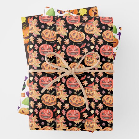 Halloween-Geschenk Geschenkpapier Set (Beispiel)