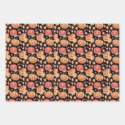 Halloween-Geschenk Geschenkpapier Set (Vorderseite)