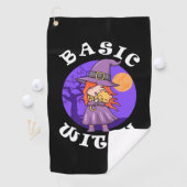 Halloween-Geschenk | Grundhexe Golfhandtuch (Insitu)