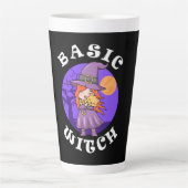 Halloween-Geschenk | Grundhexe Milchtasse (Vorderseite)