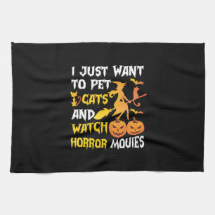Halloween-Geschenk   Ich Wollte einfach Katzen zum Geschirrtuch