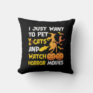 Halloween-Geschenk Ich Wollte einfach Katzen zum Kissen