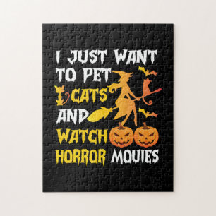 Halloween-Geschenk   Ich Wollte einfach Katzen zum Puzzle