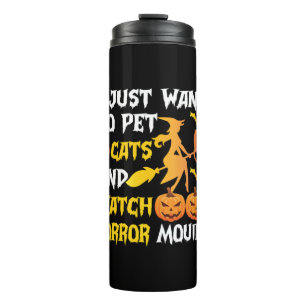 Halloween-Geschenk   Ich Wollte einfach Katzen zum Thermosbecher