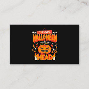 Halloween-Geschenk   Immer im Innern gehalten Visitenkarte