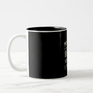 Halloween-Geschenk   Mein Zimmer kaputt, jetzt leh Zweifarbige Tasse