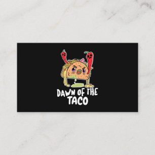 Halloween-Geschenk Morgengrauen des TACO Hallowe Visitenkarte