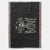 Halloween-Geschenk | Schlecht zu Da Bone Decke (Vorderseite Vertikal)