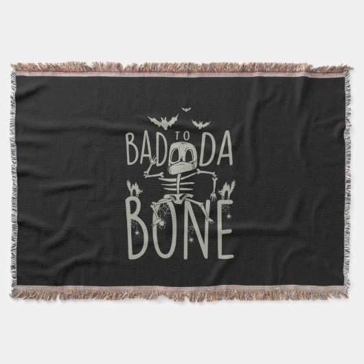 Halloween-Geschenk | Schlecht zu Da Bone Decke (Vorderseite)