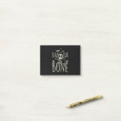 Halloween-Geschenk | Schlecht zu Da Bone Post-it Klebezettel (Auf Schreibtisch)