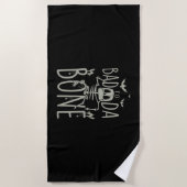 Halloween-Geschenk | Schlecht zu Da Bone Strandtuch (Vorderseite)