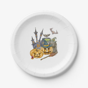 Halloween-Geschenk Shirt-Albtraum vor Weihnachten Pappteller