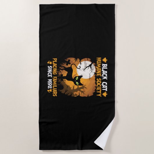 Halloween-Geschenk | Vertrautheit der menschlichen Strandtuch (Vorderseite)