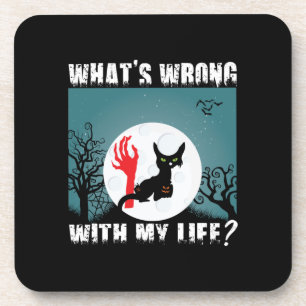 Halloween-Geschenk Was ist falsch an meinen lebe Getränkeuntersetzer