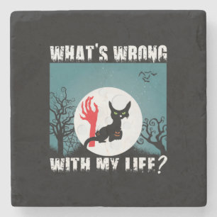 Halloween-Geschenk Was stimmt nicht mit meinem L Steinuntersetzer