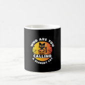 Halloween-Geschenk | Wer nennt man eine Katze? Kaffeetasse (Mittel)